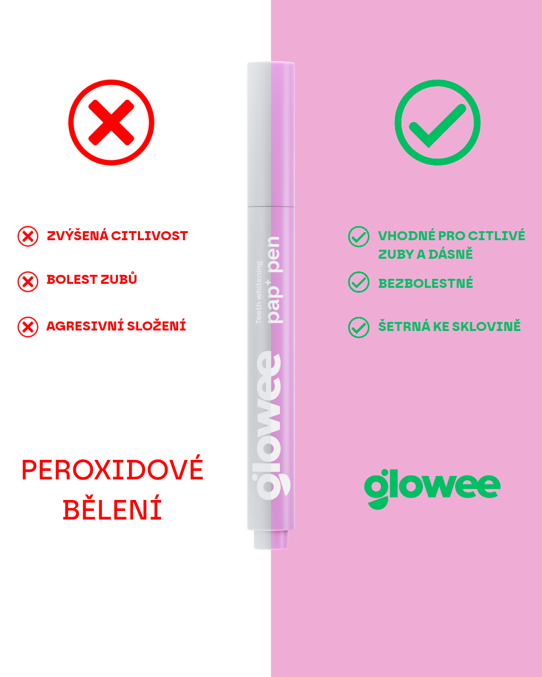 Glowee výhodný set zubnej pasty a PAP+ bieliaceho pera – 2