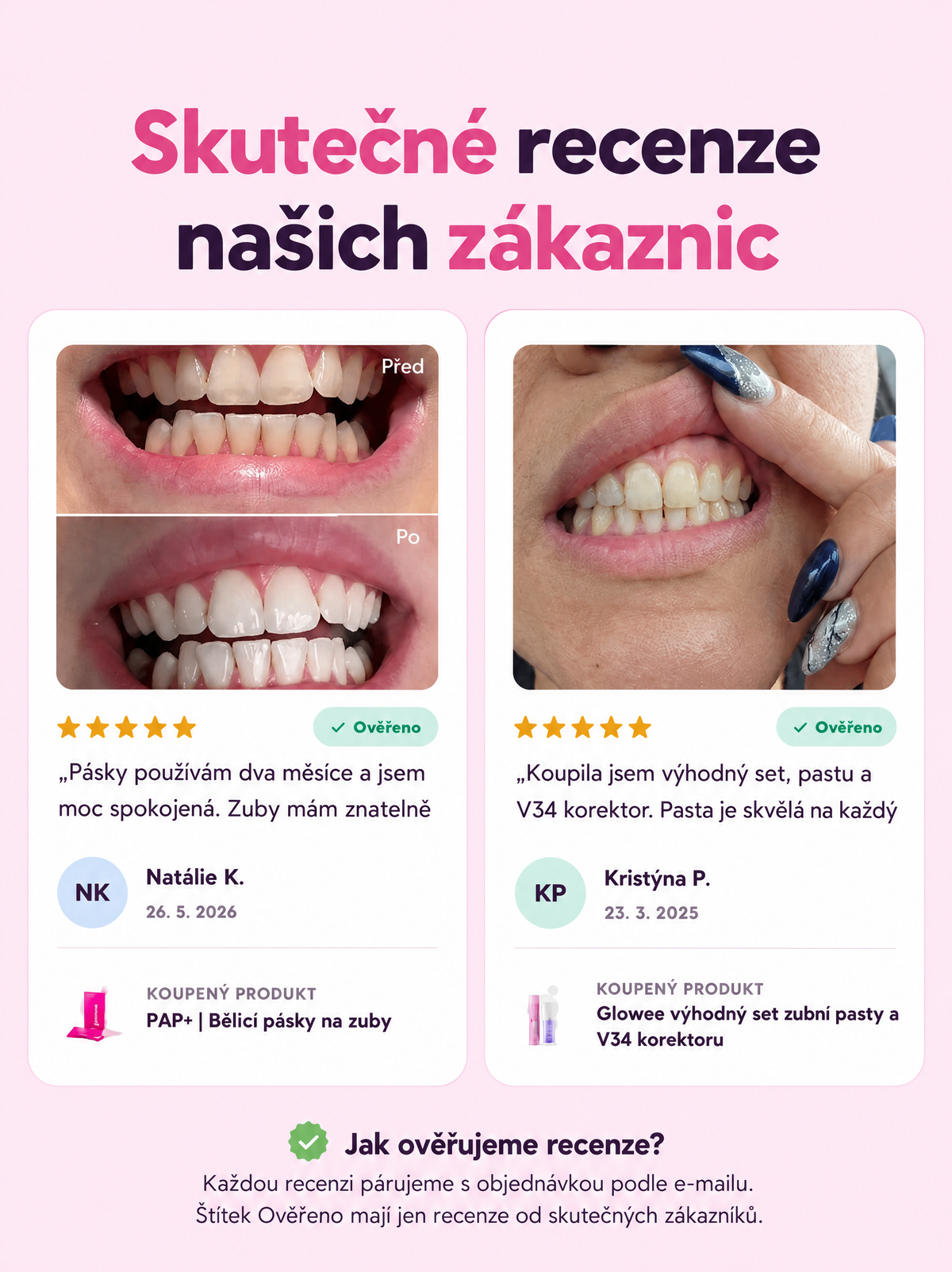 Glowee výhodný set zubnej pasty a V34 korektora – 4