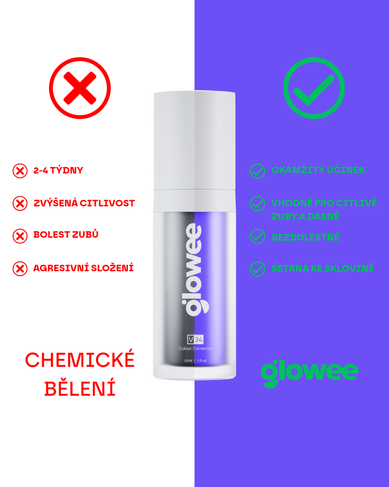 Glowee výhodný set zubnej pasty a V34 korektora – 2